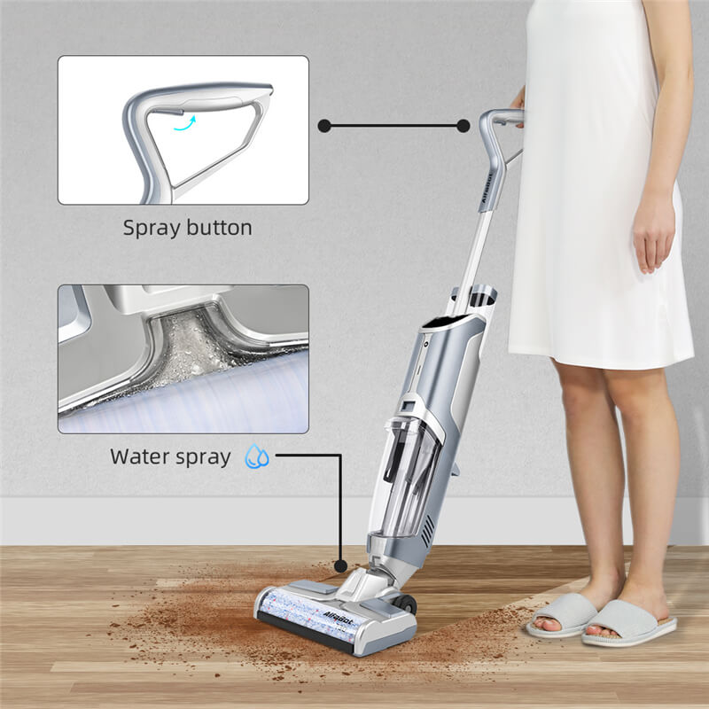  AlfaBot Wet Dry Vacuum, T36 Cordless Floor Vacuum