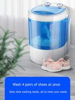 Intelligente Mini-Schuhwaschmaschine für kleine Haushalte, integrierte Lazy-Bürsten-Schuhwaschmaschine für Schuhe und Wäsche 