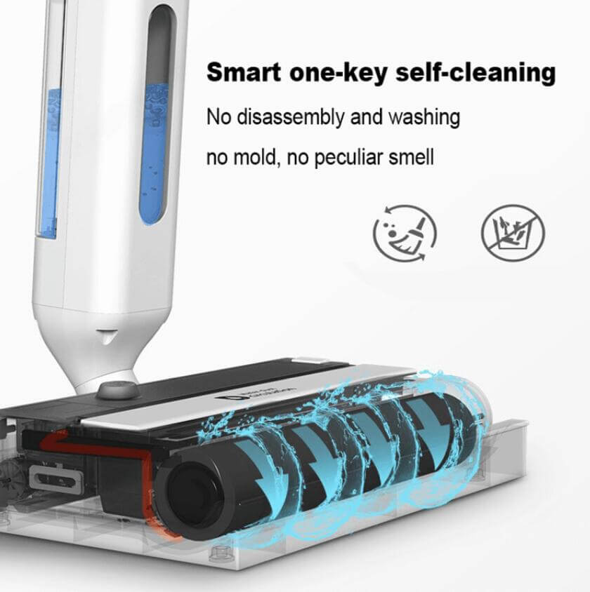 Wireless Household Handheld Vacuum Cleaner Large Suction Mopping Detergent  Washing Mop Integrated Anti-Mite Vacuum Cleaner